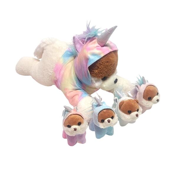 Sungababy Puppy Unicorn Narwahl  with babies puppies stuffed animals - Picture 1 of 12